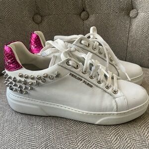 Phillip Plein White/pink Leather Studded size 36